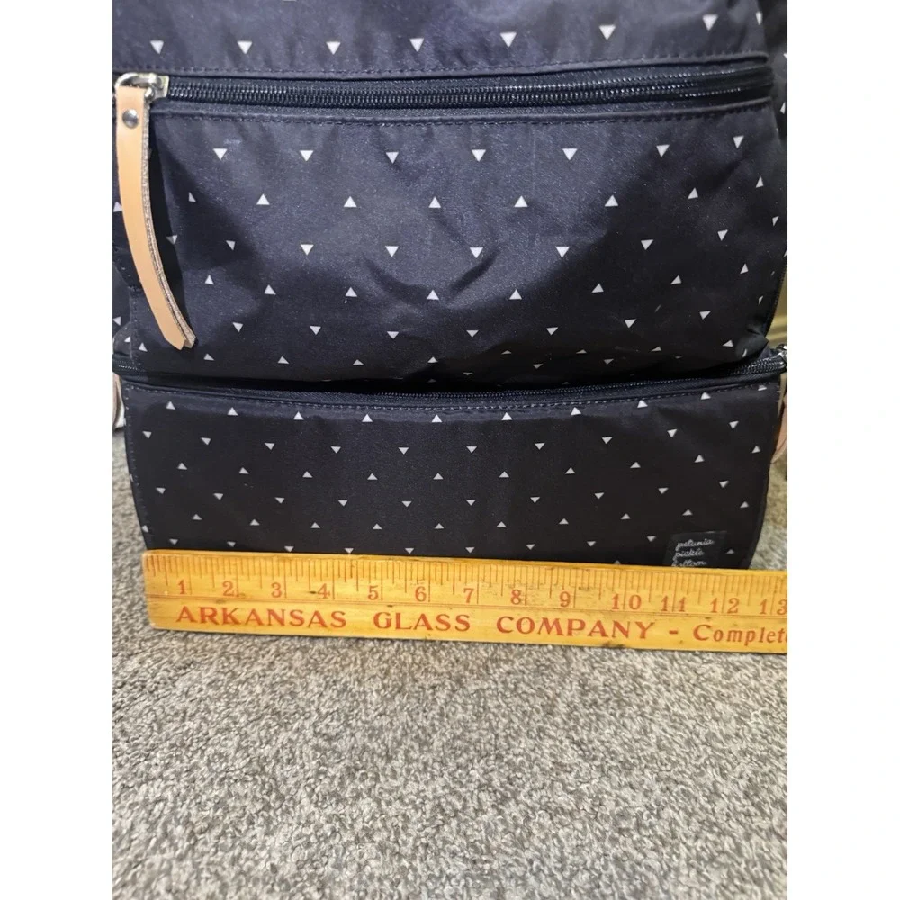 Petunia Pickle Bottom Axis Geometric Print‎ Diaper Backpack Black